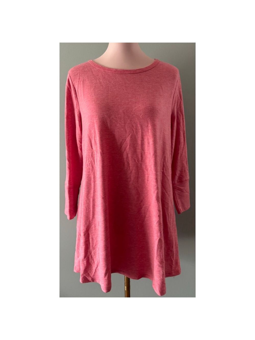 Women's Cable & Gauge Coral Tunic Top Size L